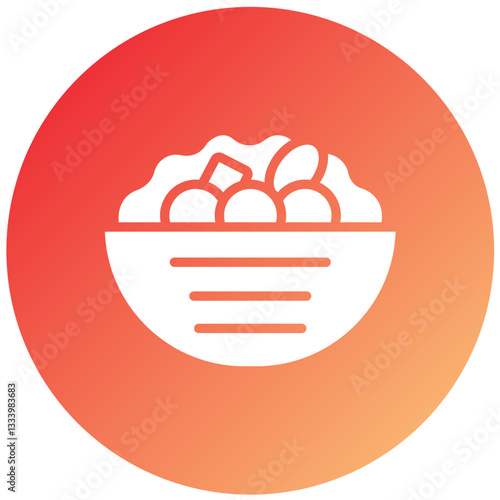 Vector Design Falafel Icon Style
