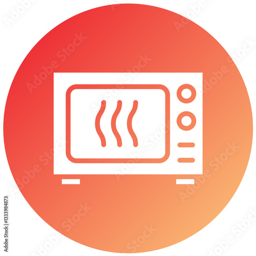 Vector Design Microwave Oven Icon Style