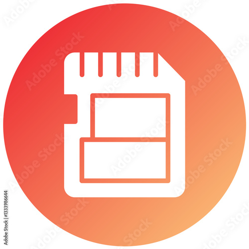 Vector Design SD Card Icon Style