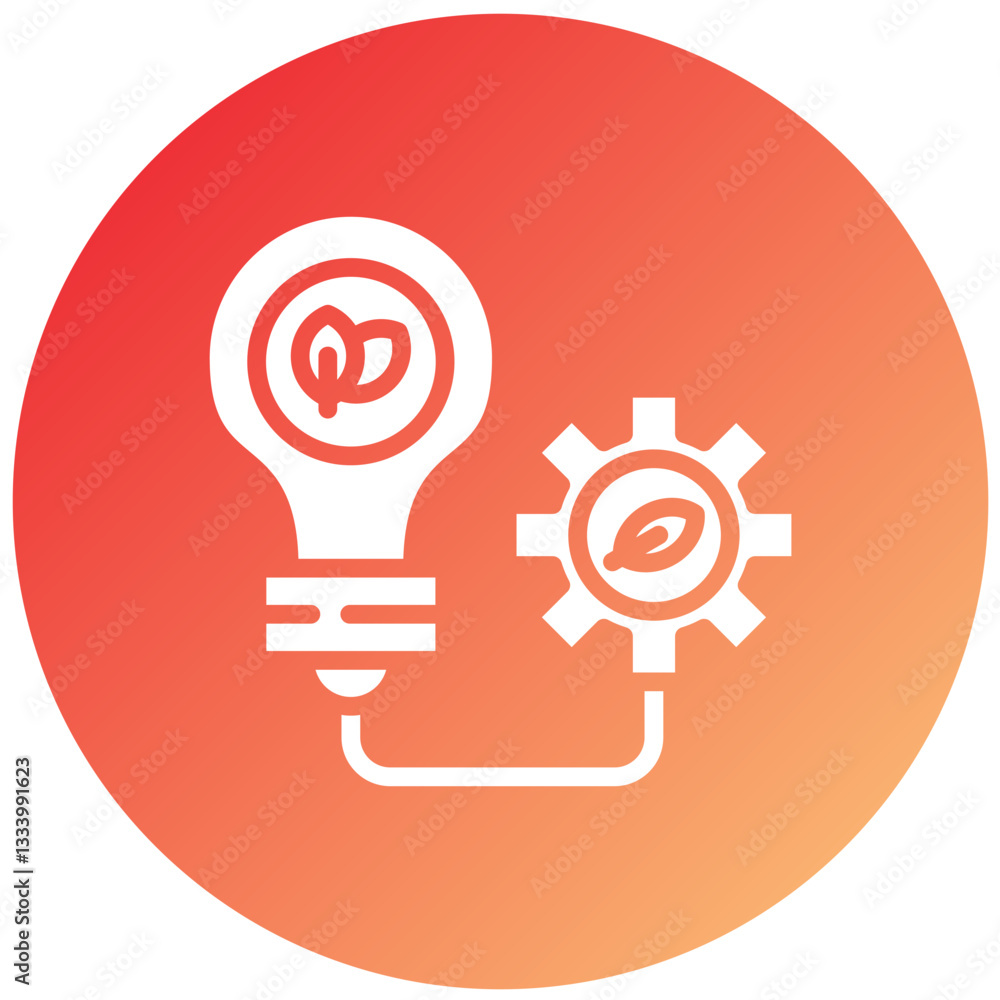 Vector Design Sustainable Energy Icon Style Vector Design Sustainable Energy Icon Style