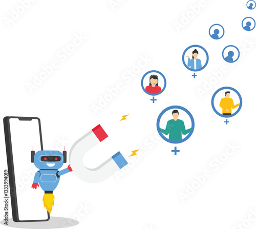 Customer retention concept. Marketing strategy of the company

