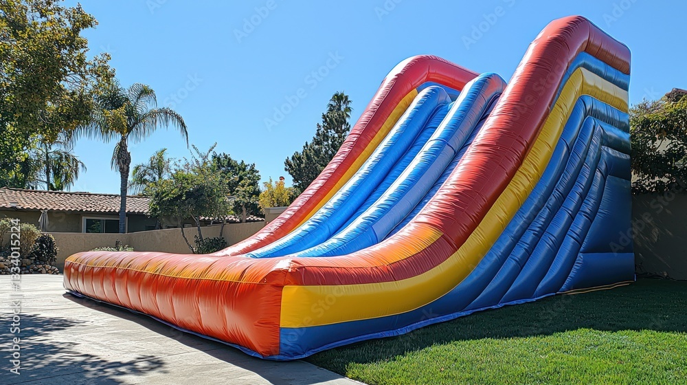 Inflatable Double Slide Outdoor Fun Backyard Party Inflatable Double Slide Outdoor Fun Backyard Party