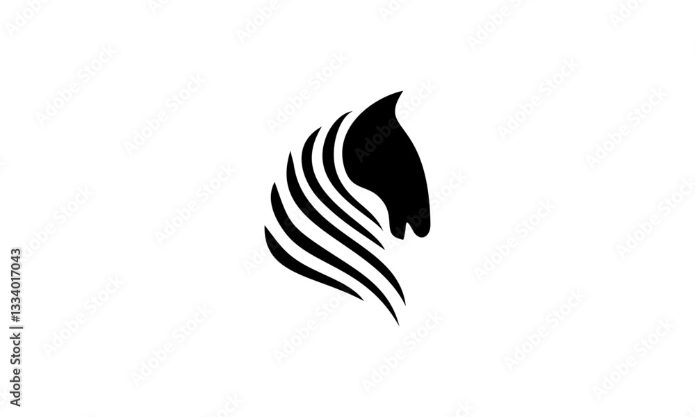Naklejka premium horse design logo