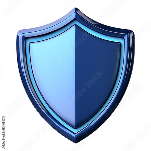 A simple icon of a virtual private network VPN tunnel represented by a blue shield symbolizing digital security and online privacy in a modern tech environment