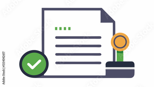 Document with a Stamp of Approval A document with a large approval stamp showcasing how regulators enforce compliance and certify fair practices in the financial industry.