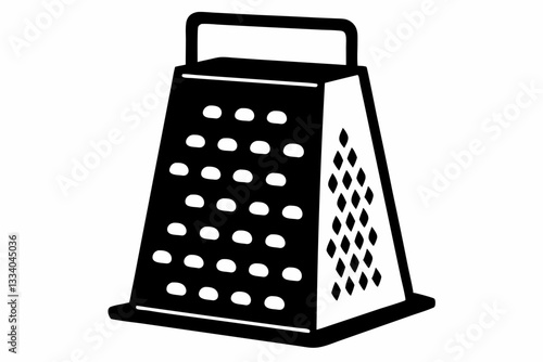 electric cheese grater line art silhouette vector illustration