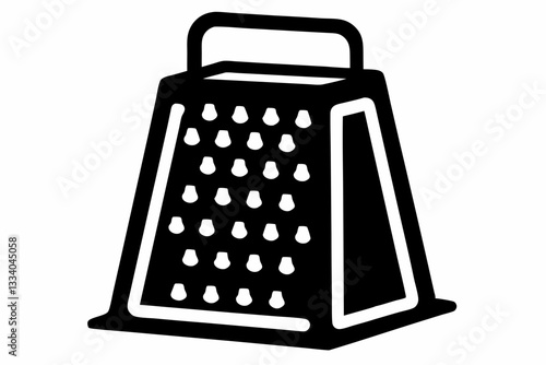 electric cheese grater line art silhouette vector illustration