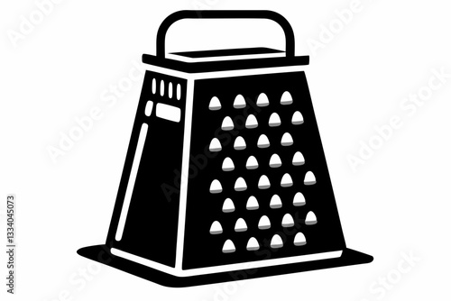 electric cheese grater line art silhouette vector illustration