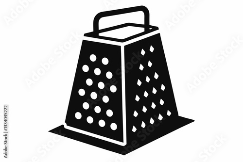 electric cheese grater line art silhouette vector illustration