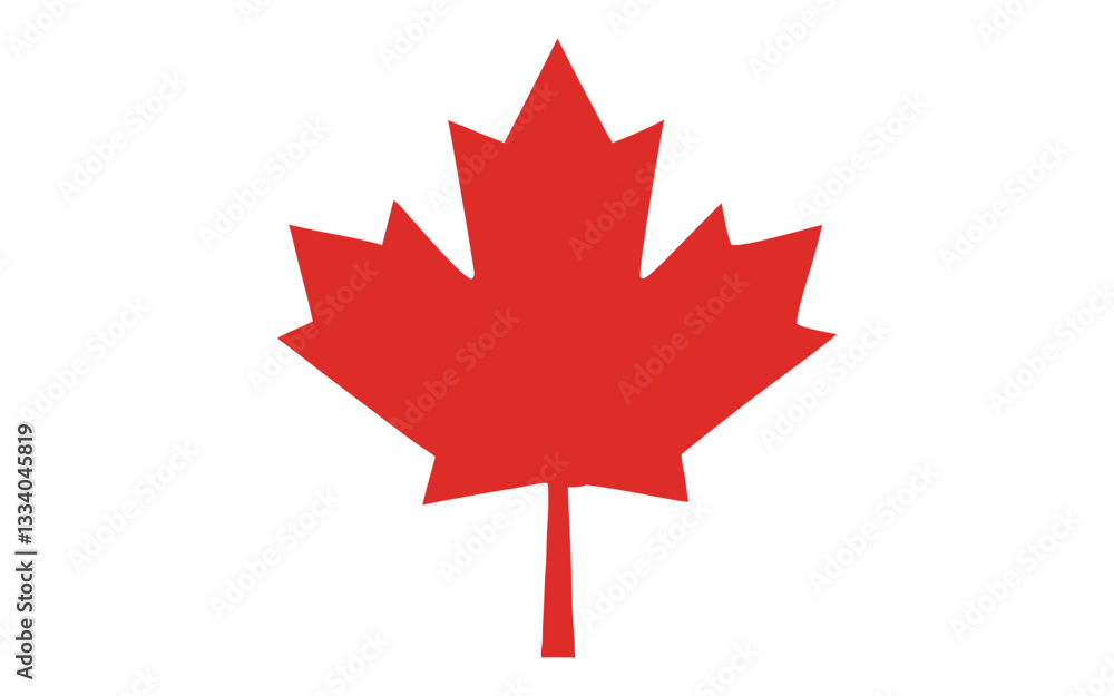 Iconic Red Maple Leaf Design Symbol of Canadian Pride Iconic Red Maple Leaf Design Symbol of Canadian Pride