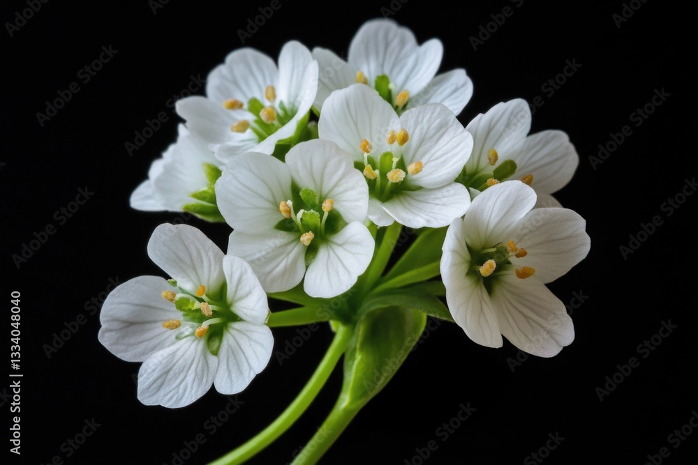 Obraz premium A close-up shot of a bunch of white flowers