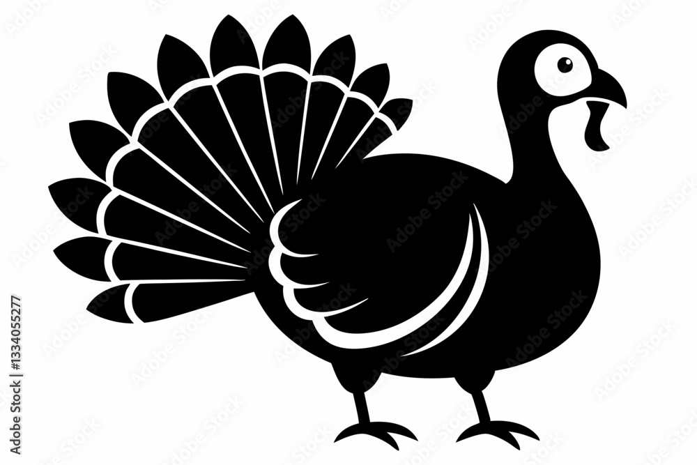 turkey line art silhouette vector illustration turkey line art silhouette vector illustration