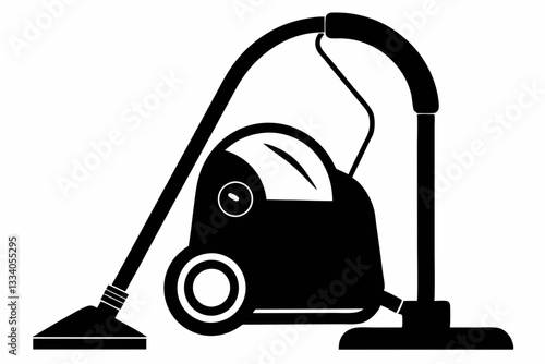 vacuum cleaner line art silhouette vector illustration