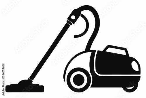 vacuum cleaner line art silhouette vector illustration