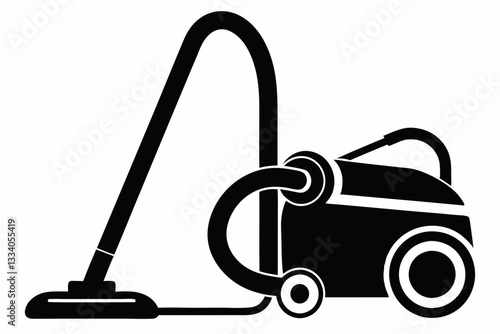 vacuum cleaner line art silhouette vector illustration