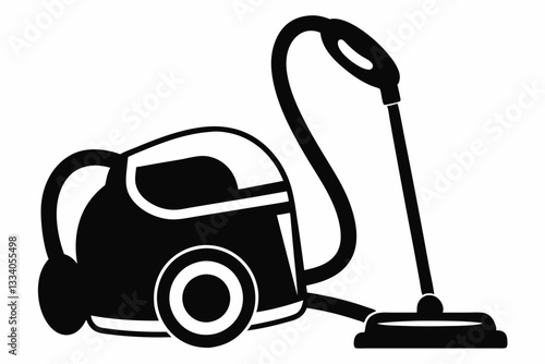 vacuum cleaner line art silhouette vector illustration