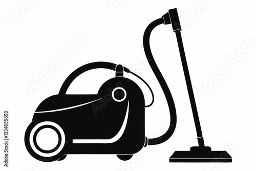 vacuum cleaner line art silhouette vector illustration