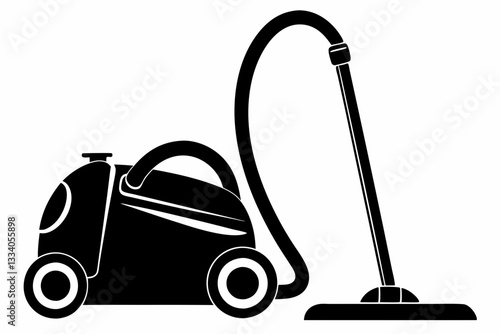 vacuum cleaner line art silhouette vector illustration