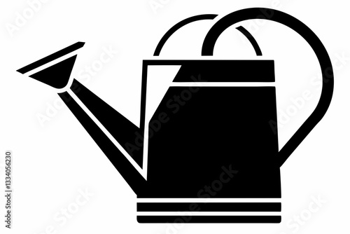 watering can icon line art silhouette vector illustration