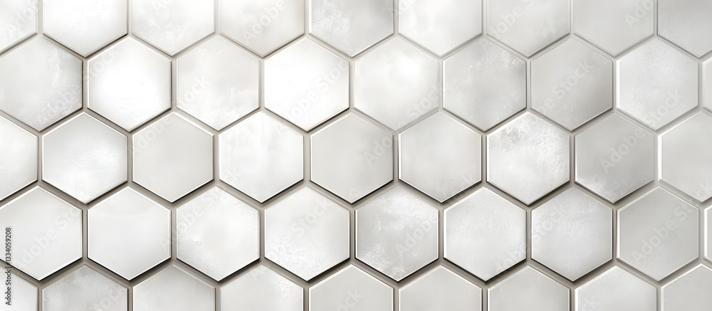White Hexagonal Tile Wall Texture White Hexagonal Tile Wall Texture