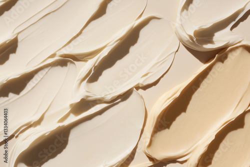 various skin care cream texture smears background
