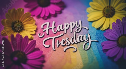Happy Tuesday Floral Greeting