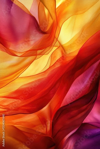 A high-angle shot of vibrant textile details, suitable for decorative or design purposes