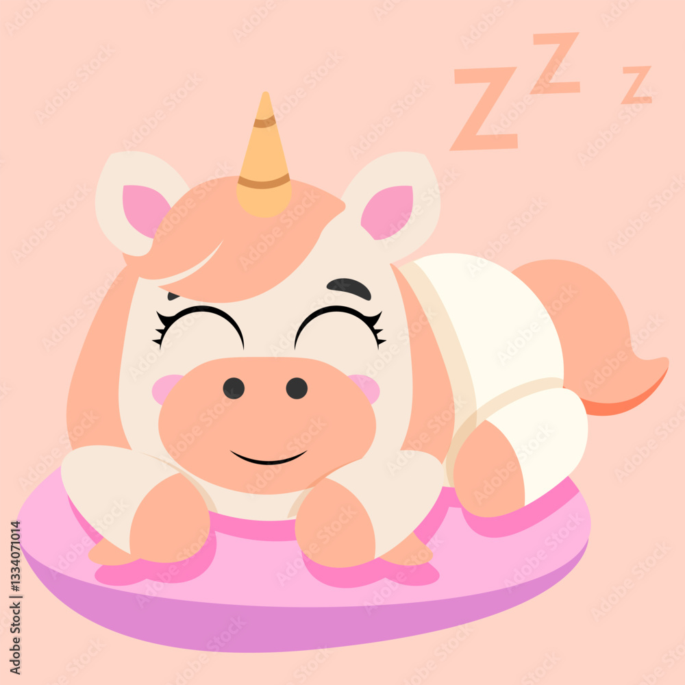 Unicorn pastel wings pink background Unicorn pastel wings pink background