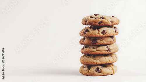 A neatly arranged stack of cookies