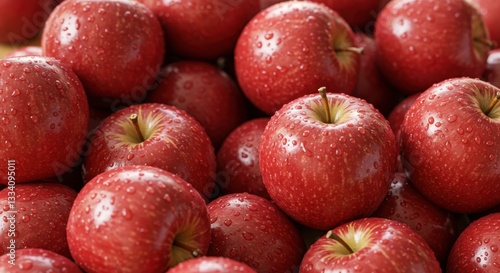 Red Apple with Festive Lights