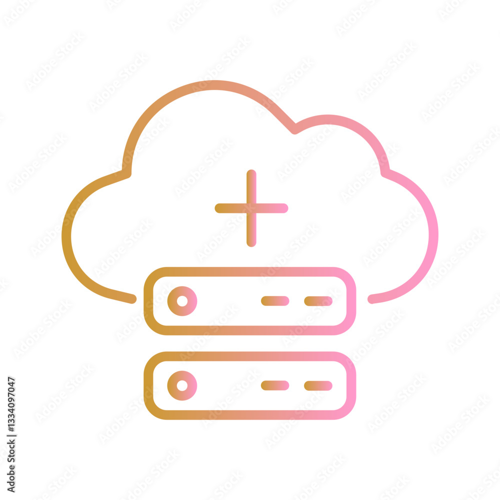 Obraz premium Infrastructure as a Service Vector Icon