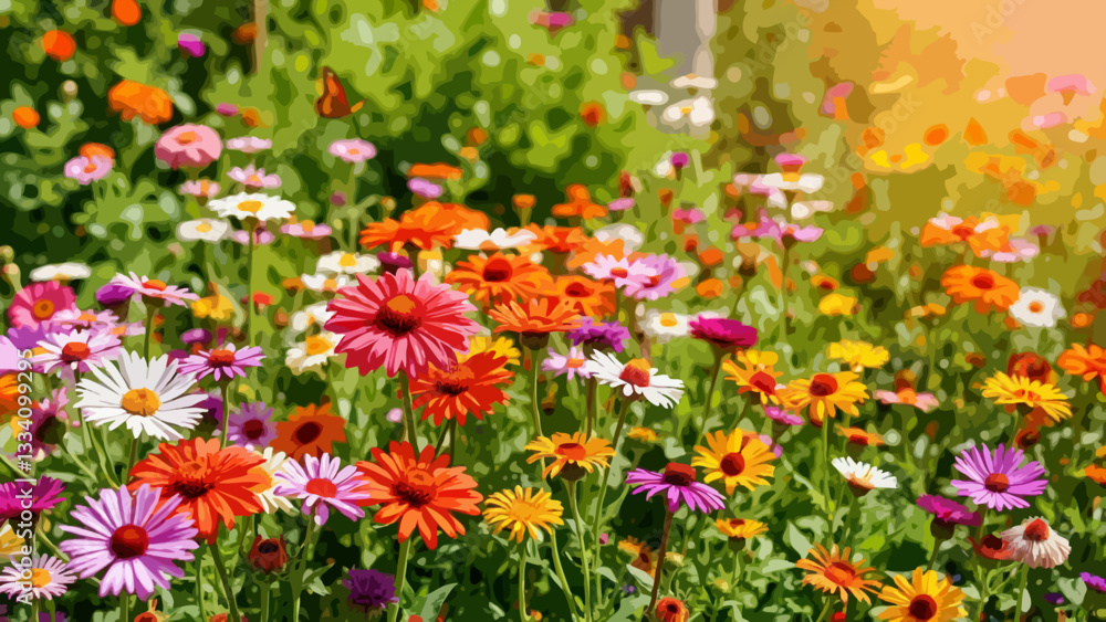 Obraz premium Spring in the garden