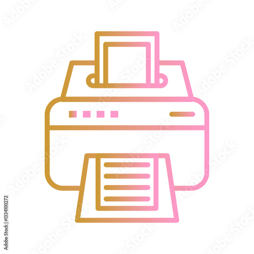 Inkjet Printer Vector Icon