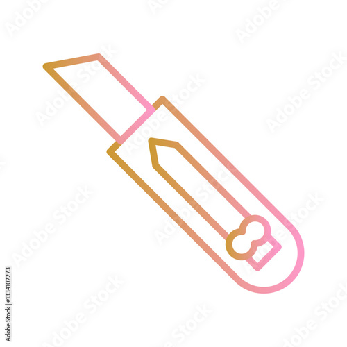 Utility knife Vector Icon