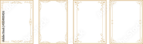Vintage Retro Ornamental Decorative Border Frame and vintage Frames and Banners.