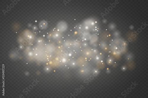 White light effect, glare, explosion, sparks, star. On a transparent background.