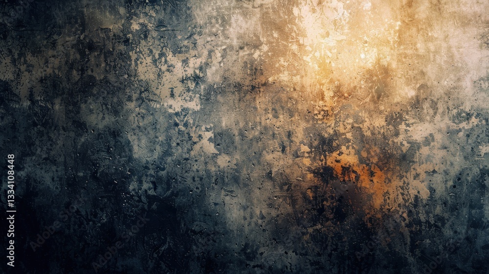 Dramatic light spills across a weathered wall of dark textures. A captivating play of shadow and warmth Dramatic light spills across a weathered wall of dark textures. A captivating play of shadow and warmth