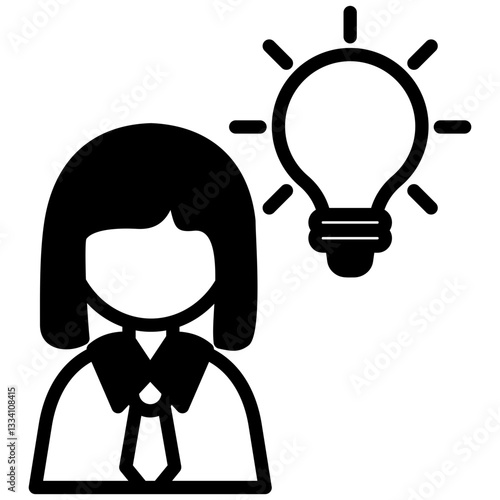Creativity icon in Mix Filled Style. Simple Vector Design. Simple Vector Outline Filled Icon