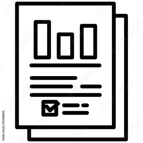 Project icon in Outline Style. Simple Vector Design. Simple Vector Outline Icon