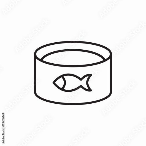 fish contain icon sign vector