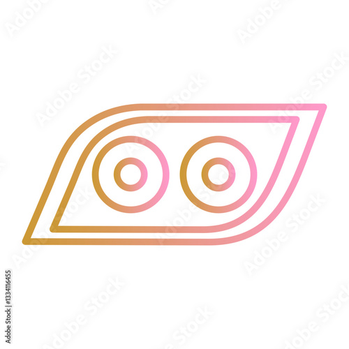 Headlamp Vector Icon