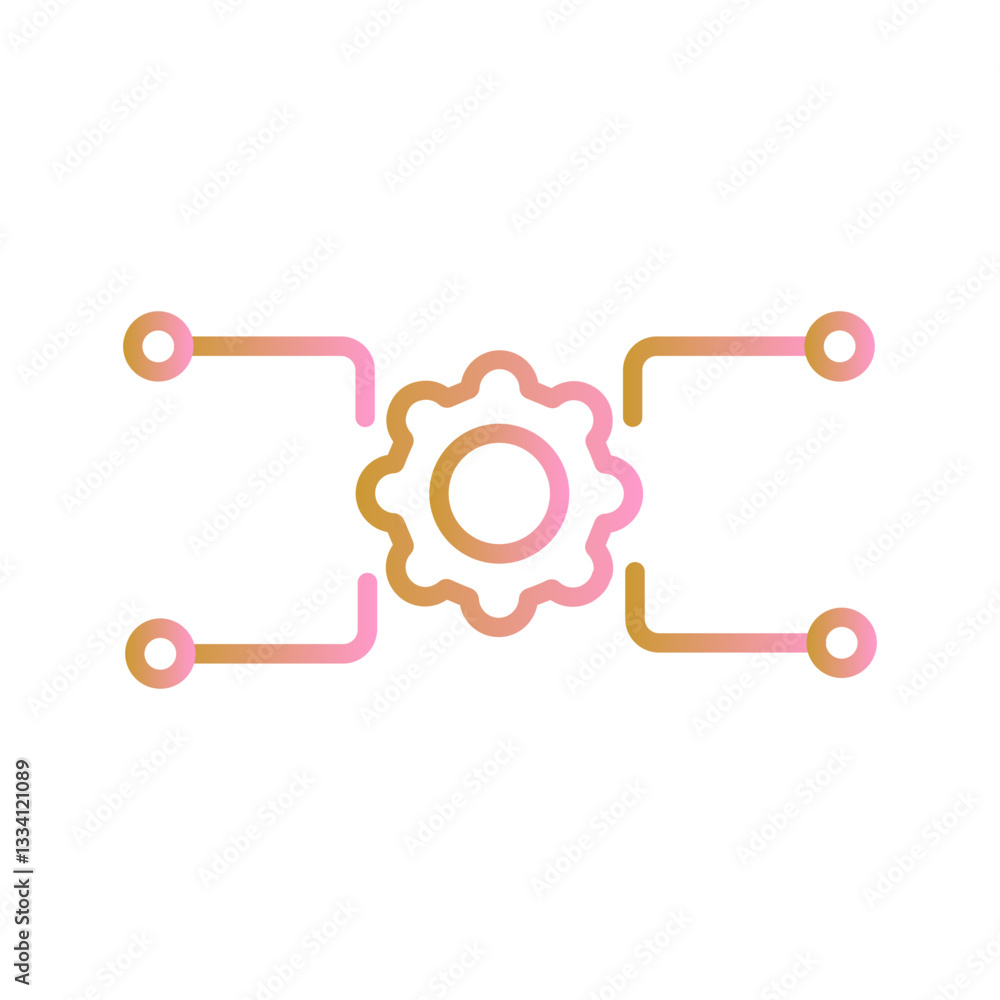 Microservices Vector Icon Microservices Vector Icon