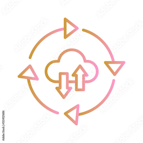 Continuous Deployment Vector Icon