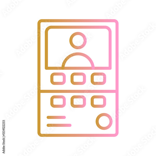 Intercom System Vector Icon