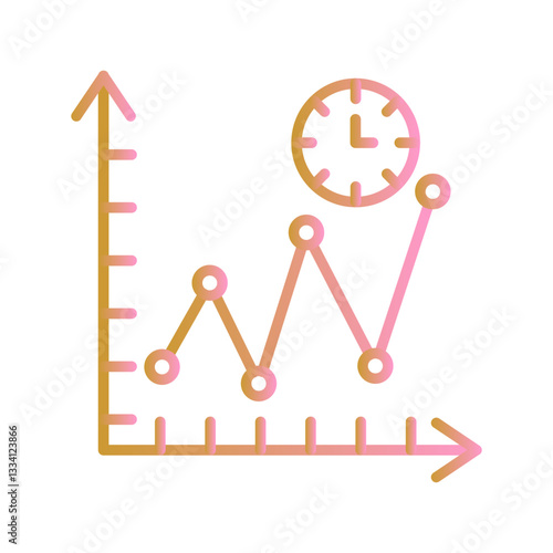 Time Series Analysis Vector Icon