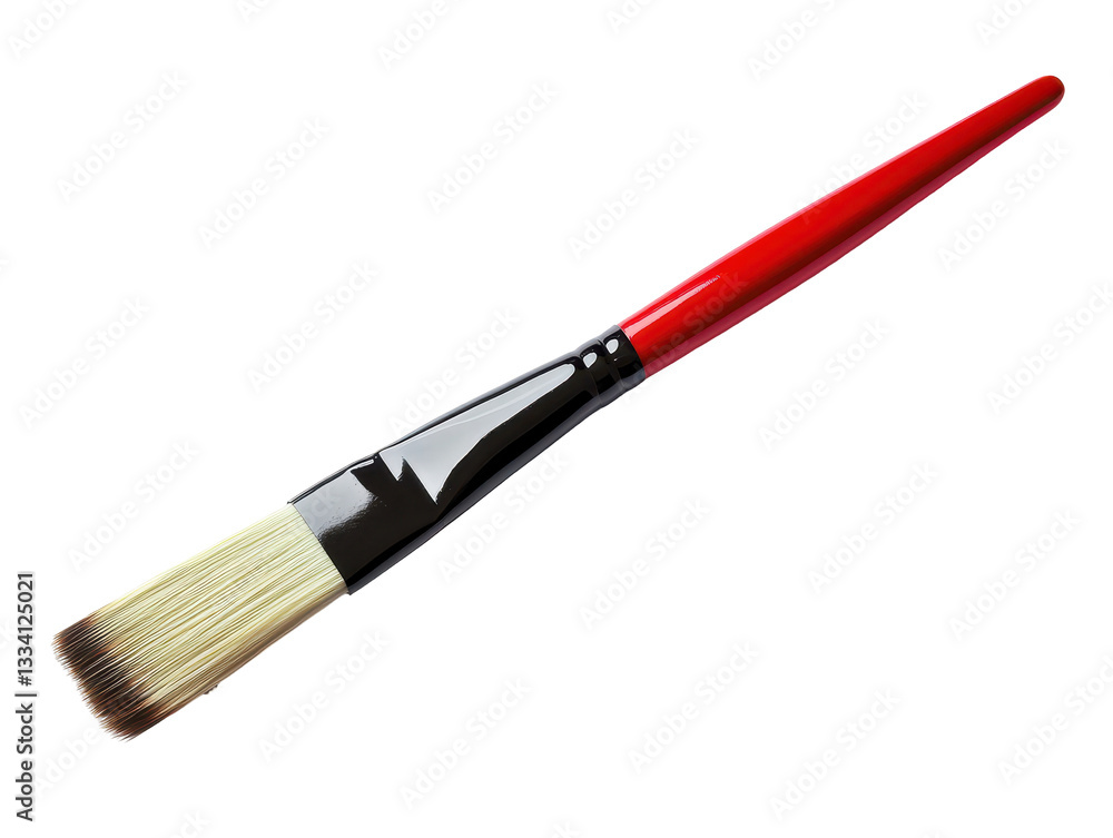 Fototapeta premium Isolated Paint Brush Red