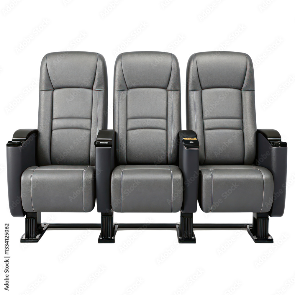 Obraz premium Comfortable theater seats designed for immersive movie experience, perfect for watching films
