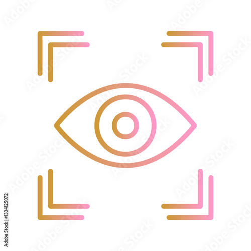 Retinal Scanner Vector Icon