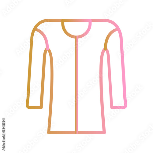 Fleece jacket Vector Icon