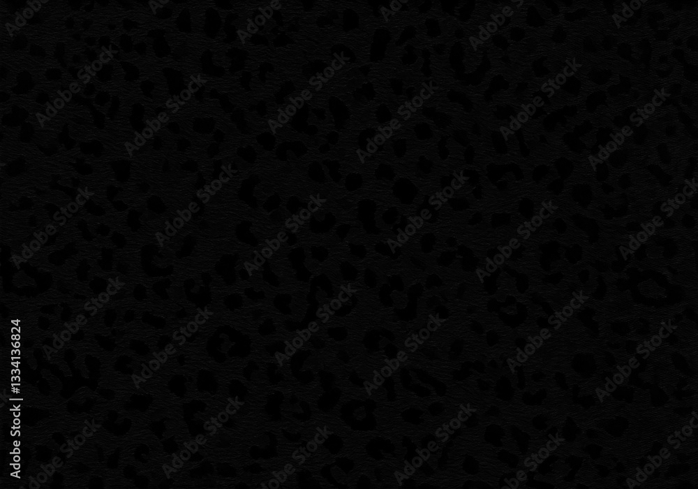 Animal Print: Black Leopard Texture Animal Print: Black Leopard Texture